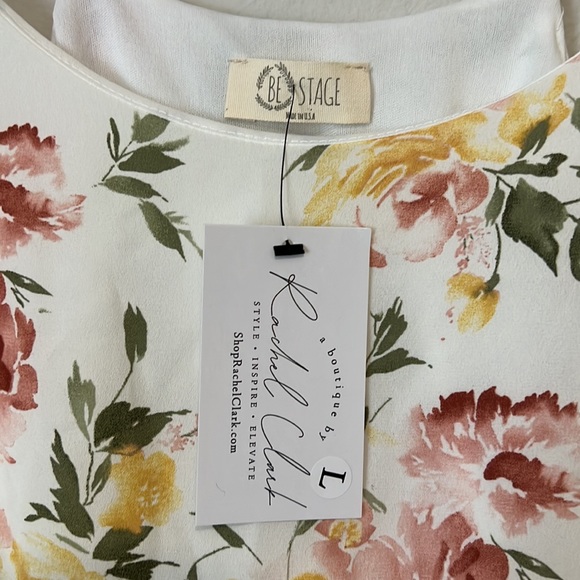 Be Stage floral tank top with adjustable straps - Picture 4 of 7